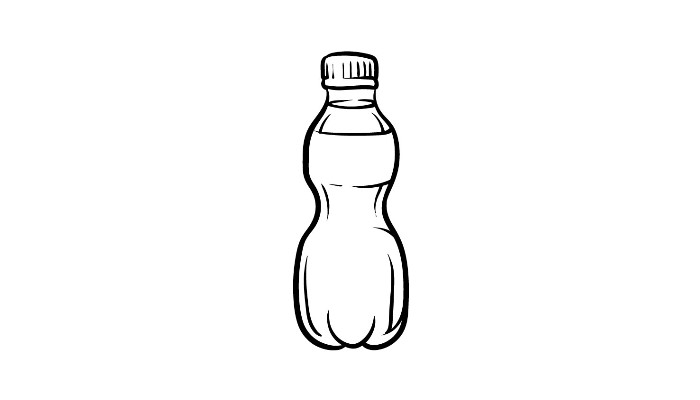 How to draw a water bottle