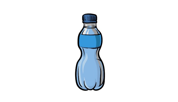 How to draw a water bottle