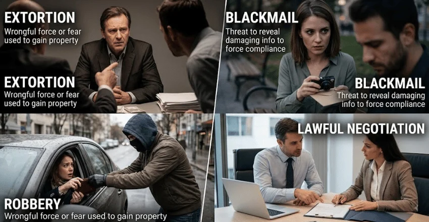 Blackmail, Robbery, and Lawful Pressure: What’s the Difference? 